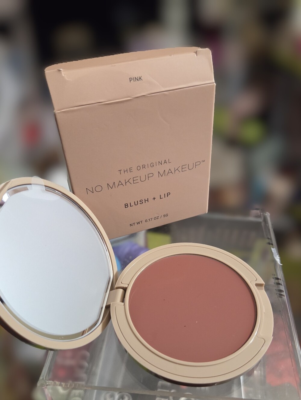 No Makeup Makeup Blush in Pink and No Makeup Makeup Blush Brush